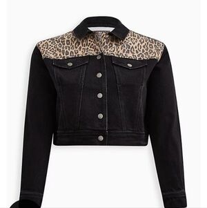🆕️🐆LEOPARD DENIM TRUCKER JACKET🐆
